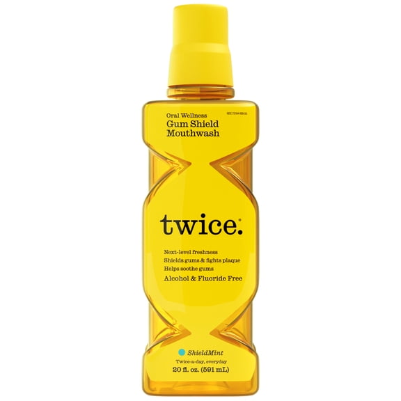 Twice Gum Shield Mouthwash Oral Rinse with Shield Mint Flavor - 20 fl oz