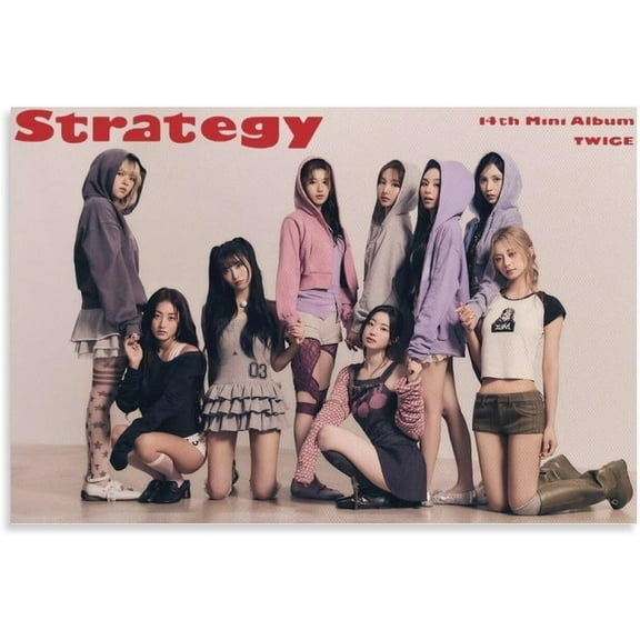 TWICE STRATEGY Album Concept Art Poster And Wall Art Picture Print Modern Family Bedroom Decor Posters
