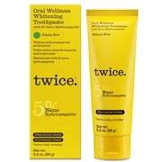 TWICE Whitening Toothpaste with 5% NHAP - Happy Mint - 3.4oz