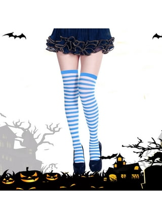 6 Pcs Striped Tights Comfy Tights for Women Halloween Tights Striped  Stockings for Girls Halloween Costume