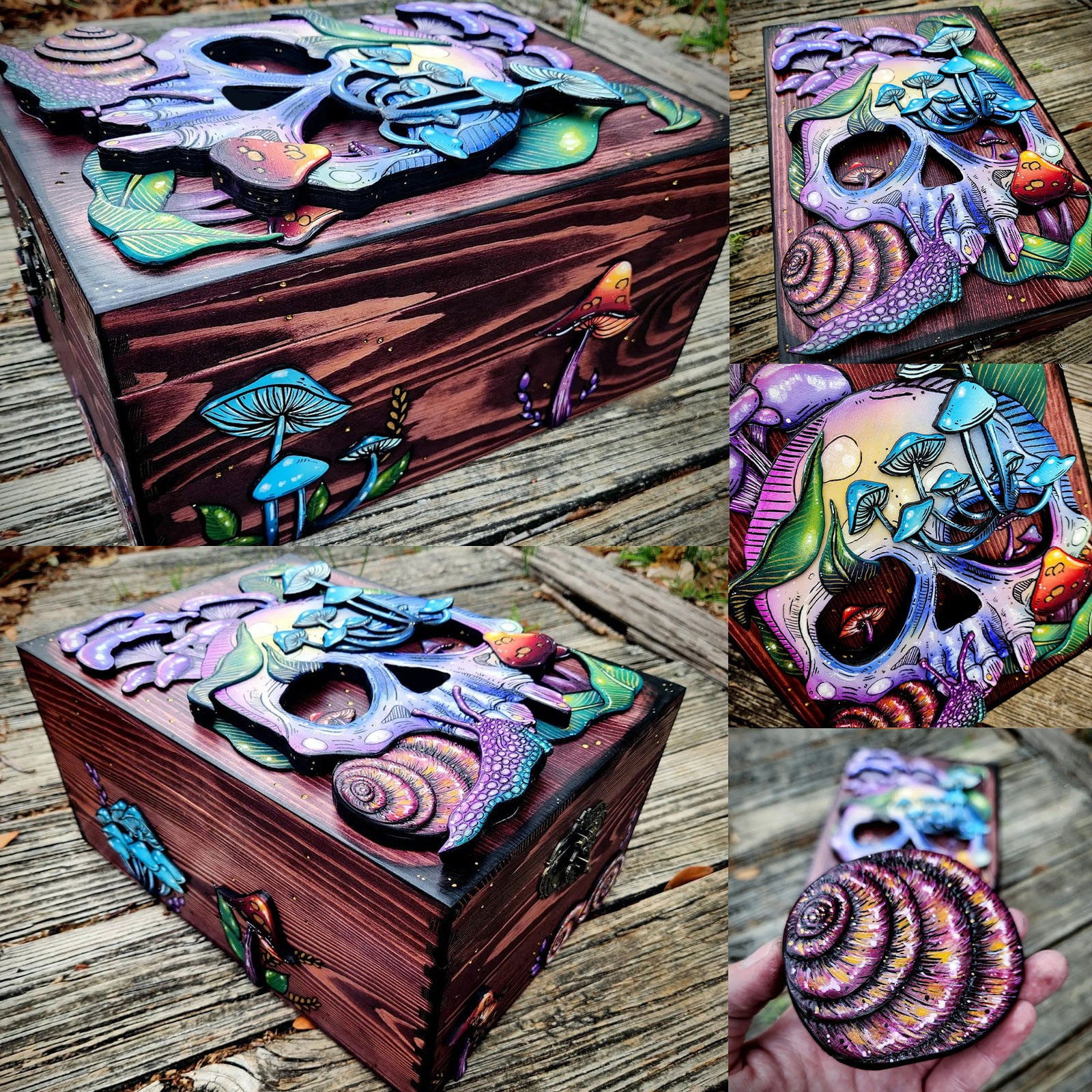 TWIFER Skulles And Nature Hidden Key Box Halloween Terrifying Skulles