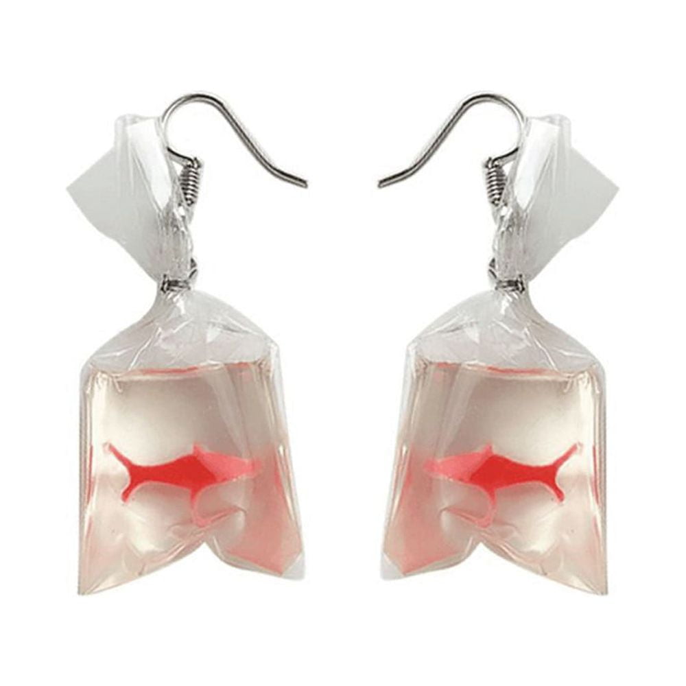 Goldfish in hotsell a bag earrings