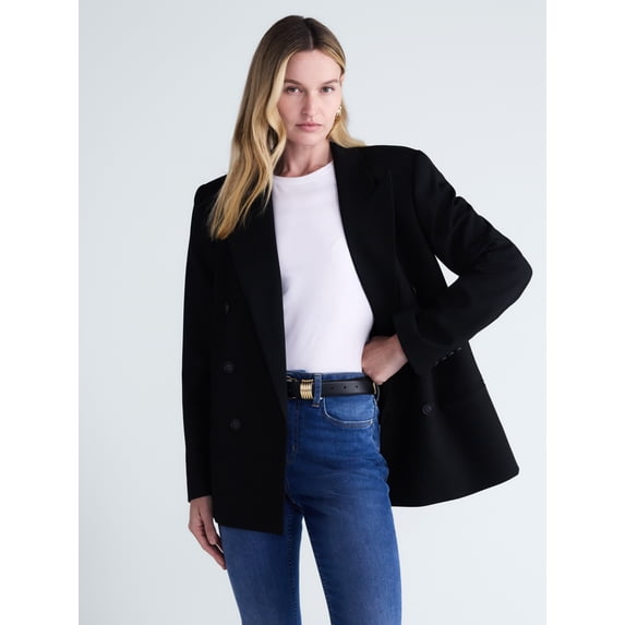 Scoop Women's Double Breasted Blazer, Sizes XS-XXL