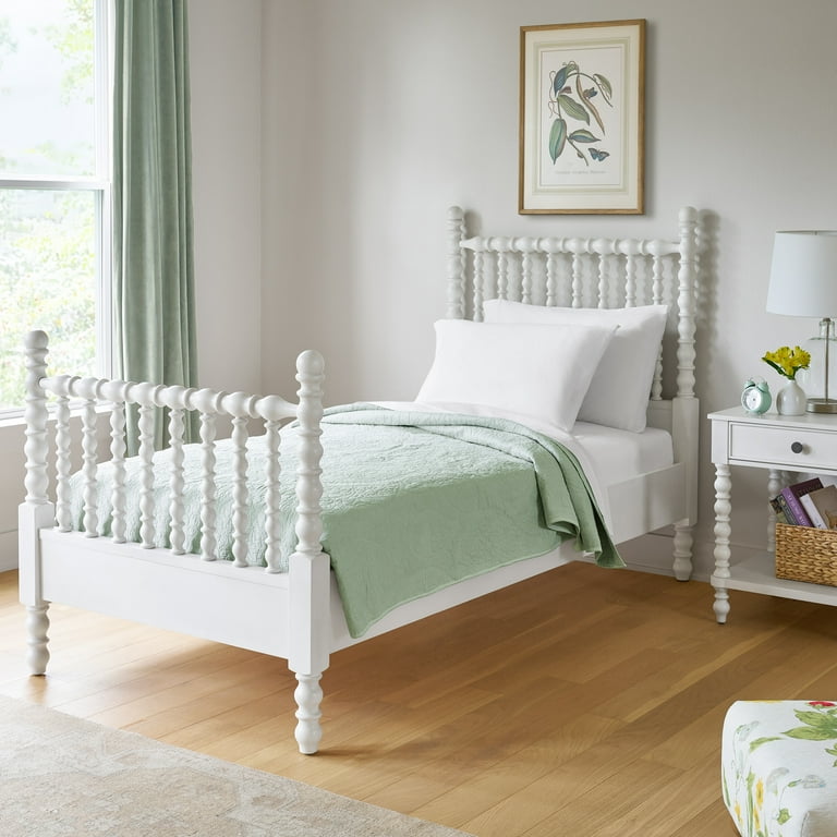 Twin spindle bed frame discount