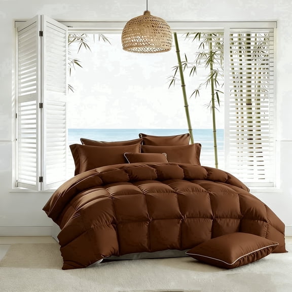 TWIN Quilted Bedding Set，All-Season Hotel-Grade Solid Color Comforter Set - Soft & Comfortable Bedding for Home & Hotel Rooms, Available In Multiple Colors