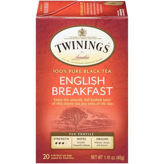 TWININGS TEA, TEA,ENGLISH BREAKFAST 20 BAG