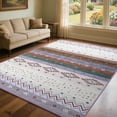 thumbnail image 1 of TWINNIS 4'x6' Purple Area Rug Non-Slip Bohemian Rug Indoor Washable Rugs for Living Room, 1 of 8