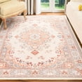 thumbnail image 1 of TWINNIS Area Rug Flowers Boho Design Rug for Living Room,Bedroom,4'x6',Beige, 1 of 7