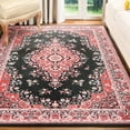 thumbnail image 1 of TWINNIS Area Rug Flowers Boho Design Rug for Living Room,Bedroom,4'x6',Red, 1 of 7
