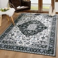 thumbnail image 1 of TWINNIS Area Rug for Living Room Persian Rug Vintage Boho Carpet for Bedroom,Black,5'x8', 1 of 8
