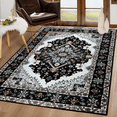 thumbnail image 1 of TWINNIS Area Rug for Living Room Persian Rug Vintage Boho Carpet for Bedroom,Black,8'x10', 1 of 8