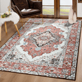 thumbnail image 1 of TWINNIS Area Rug for Living Room Persian Rug Vintage Boho Carpet for Bedroom,Orange/Red,8'x10', 1 of 8