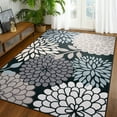 thumbnail image 1 of TWINNIS Area Rugs Floral Boho Rug Floor Carpet for Living Room Bedroom,4'x6',Black, 1 of 7