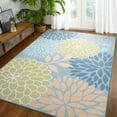 thumbnail image 1 of TWINNIS Area Rugs Floral Boho Rug Floor Carpet for Living Room Bedroom,5'x8',Blue Yellow, 1 of 7