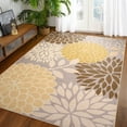 thumbnail image 1 of TWINNIS Area Rugs Floral Boho Rug Floor Carpet for Living Room Bedroom,5'x8',Khaki, 1 of 7