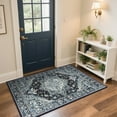 thumbnail image 1 of TWINNIS Boho Area Rug Soft Indoor Living Room Carpet,Blue Bohemian Rug for Bedroom,2'x3'Non-Slip Washable Decorative Rug, 1 of 7
