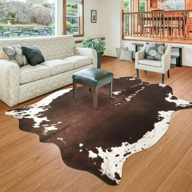 Leather Rug store zebra Cowhide Genuine Large size!