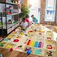 thumbnail image 1 of TWINNIS Kids Play Rug Animal Carpet ABC Educational Rug Mat Kids Area Rug for Playroom,Bedroom,Nursery Room,5'X7',Tan, 1 of 7