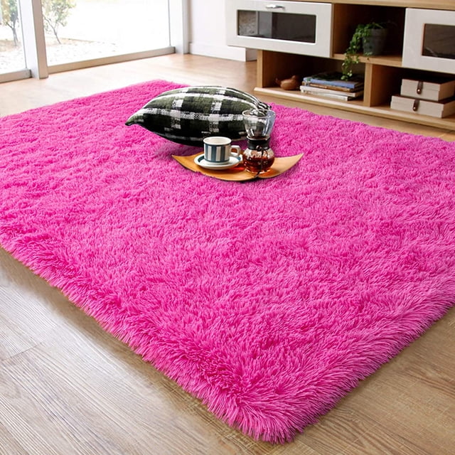 Short Fluffy Rug TWINNIS Luxury Fluffy Rugs Ultra Soft Shag Rug Carpet for Bedroom ...