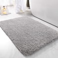 thumbnail image 1 of TWINNIS Micrifiber Bathroom Rug Mat Non-Slip Absorbent Mat Bathroom Area Rug Mats for Porch Kitchen,24"x36",Gray, 1 of 8