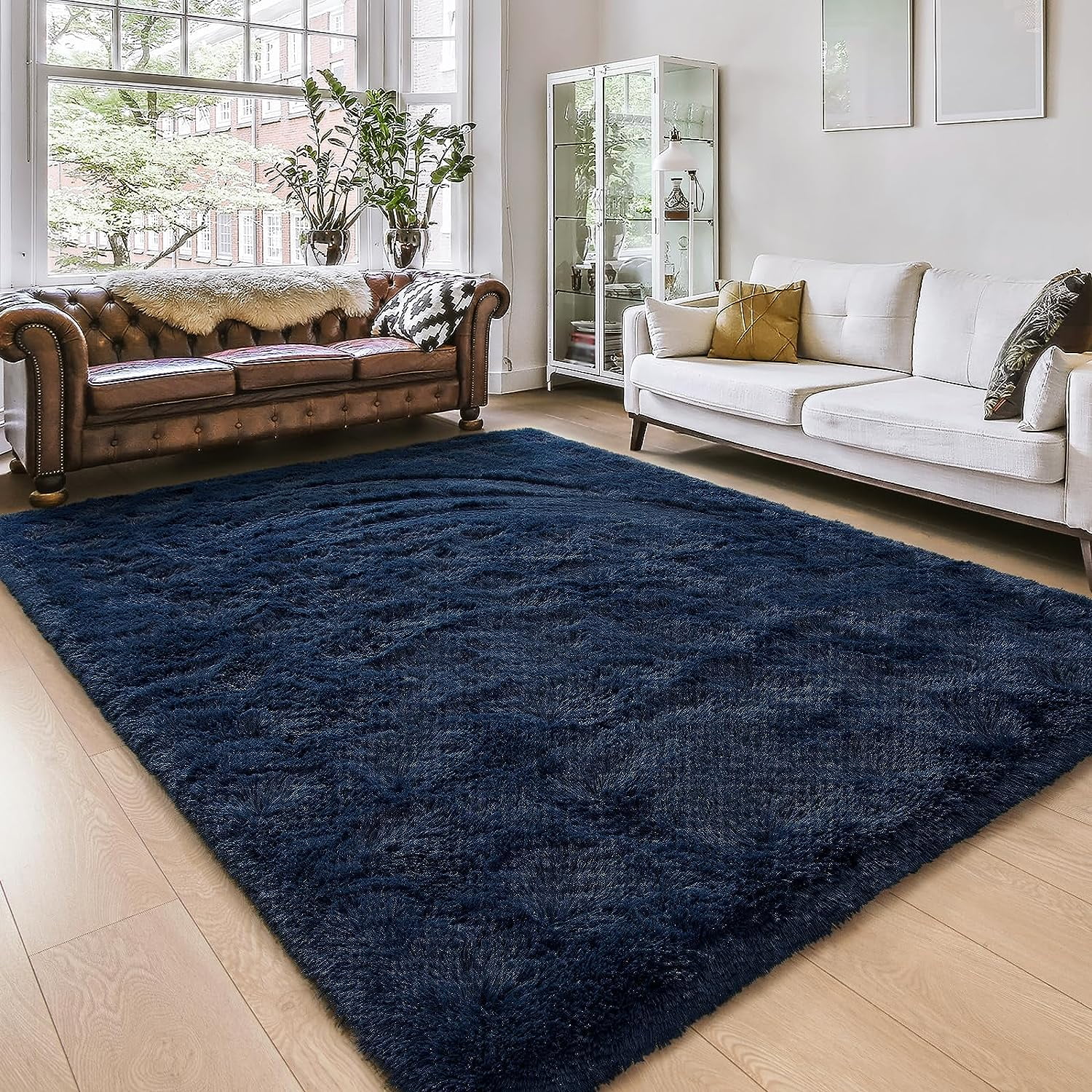 TWINNIS Shag Area Rugs Fuzzy Rugs for Living Room Indoor Carpet Nursery