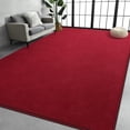 thumbnail image 1 of TWINNIS Soft Area Rug Modren Rugs for Living Room Memory-Foam Carpets,Softness Rugs for Bedroom,Dark Red,4'x6', 1 of 7