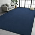 thumbnail image 1 of TWINNIS Soft Area Rug Modren Rugs for Living Room Memory-Foam Carpets,Softness Rugs for Bedroom,Navy Blue,4'x6', 1 of 7