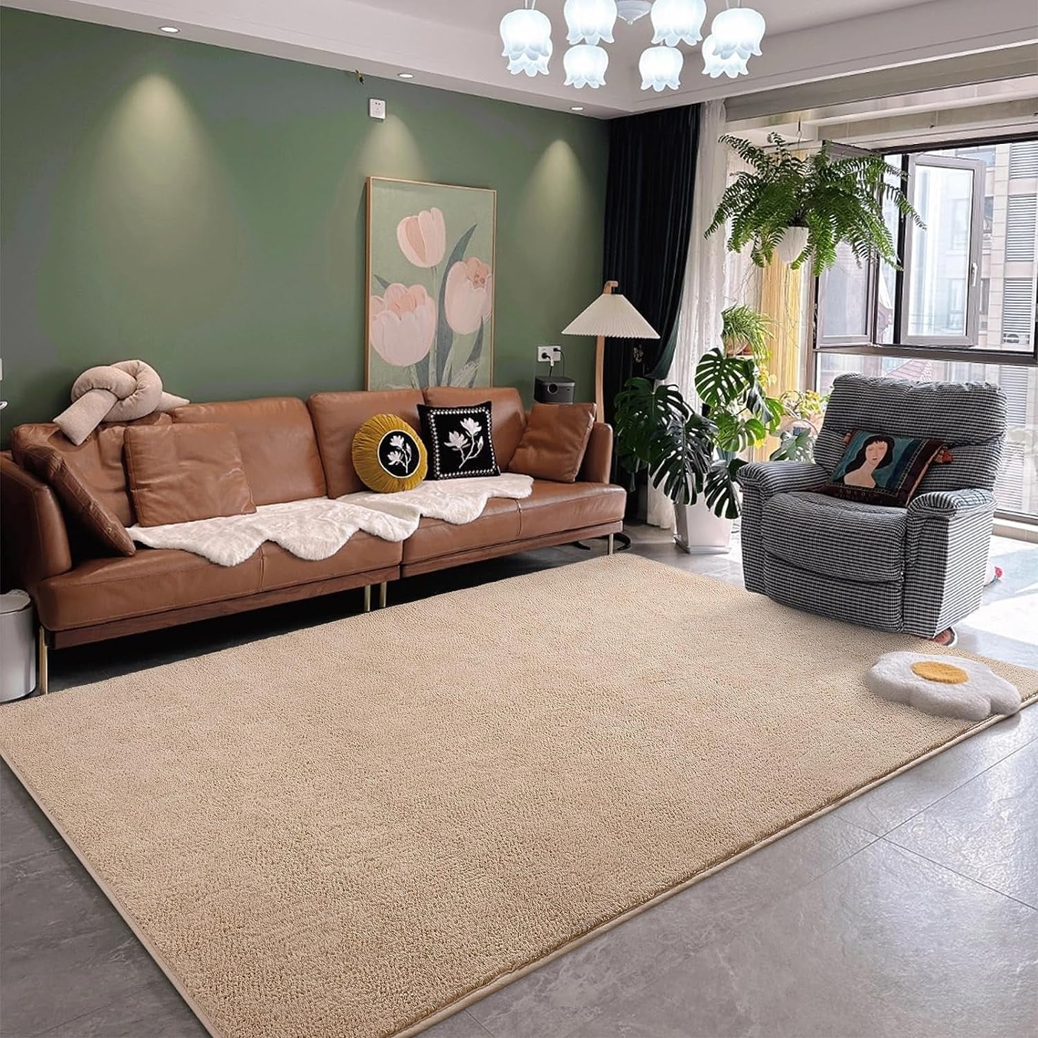 TWINNIS Soft Area Rug Modren Rugs for Living Room MemoryFoam Carpets,Softness Rugs for Bedroom