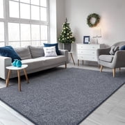 TWINNIS Soft Area Rug,Washable Rugs for Living Room,Fluffy Carpet, Cute Accent Kids Rugs for for Bedroom Nursery Dorm Indoor Room Decor,Blue/White,5x8