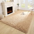 thumbnail image 1 of TWINNIS Soft Indoor Fluffy Area Rugs Shaggy Floor Carpets for Living Room Bedroom Nursery Room ,6'x9',Light Tan, 1 of 7