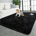 thumbnail image 1 of TWINNIS Super Soft Fluffy Carpets Shaggy Area Rugs For Living Room Bedroom Nursery Room,8'x10',Black, 1 of 7