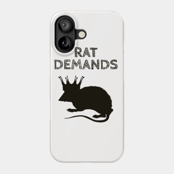 TWIOAT Rat Demands Funny Parody Album Art Graphic Case for Apple iPhone 11 to 17