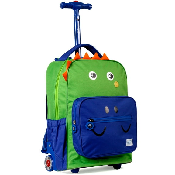 TWISE Twise Side-kick Rolling Backpack, Dino