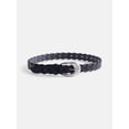 thumbnail image 1 of Scenario Women's and Women's Plus Faux Leather Twisted Braid Belt, Black, 1 of 3