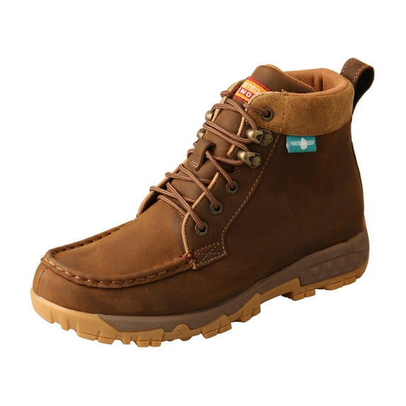 TWISTED X Adult Female 4" Work Boots, Color: Distressed Saddle, Size: 9, Width: M