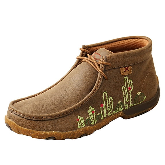 TWISTED X Adult Female Chukka Driving Moccasins, Color: Bomber, Size: 7, Width: M