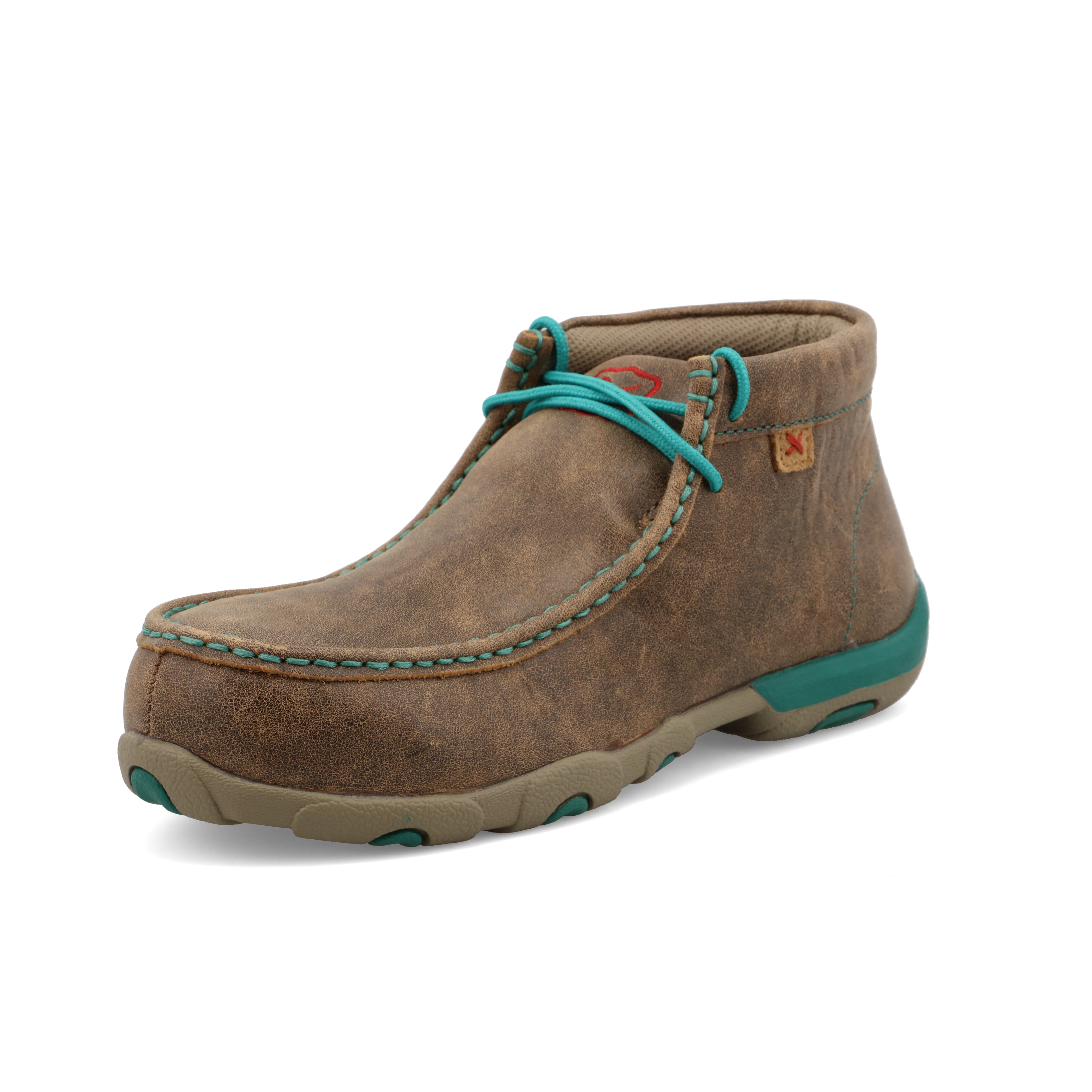 Twisted X Women's Work Chukka Driving Moc - Bomber & Turquoise