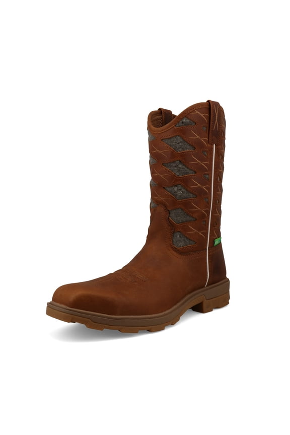 Men's 11in UltraLite X Work Boots, Color: Cinnamon & Eco Dust, Size: 14, Width: D