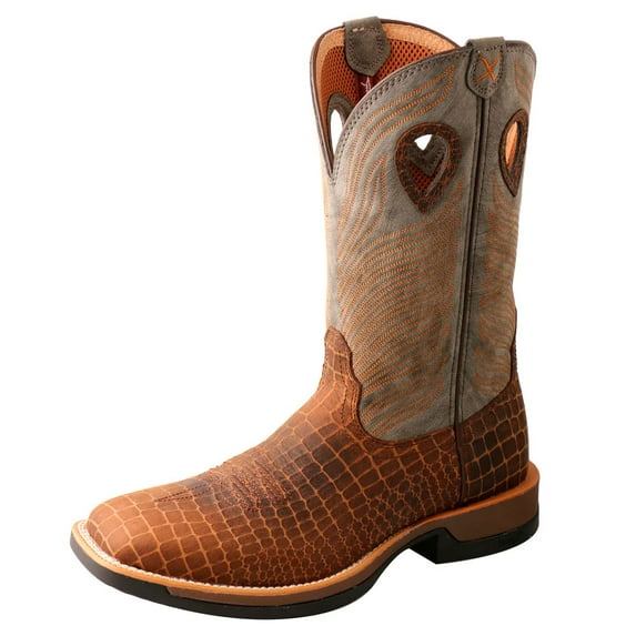 TWISTED X Adult Male 12" Tech X Boots, Color: Brown & Gray, Size: 10, Width: D