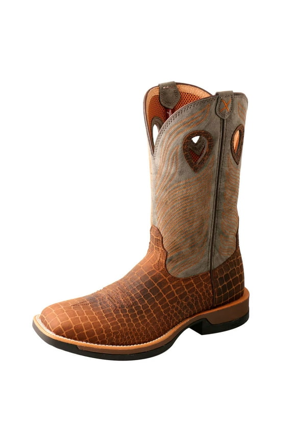 Adult Male 12" Tech X Boots, Color: Brown & Gray, Size: 10, Width: D