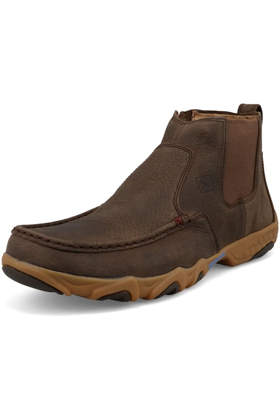 Adult Male 4in Chelsea Driving Moc, Color: Root Beer, Size: 9, Width: W
