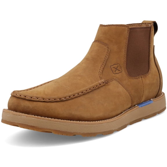 TWISTED X Adult Male 5in CellStretch Wedge Sole Lion Tan Boots, Size: 11.5, Width: W