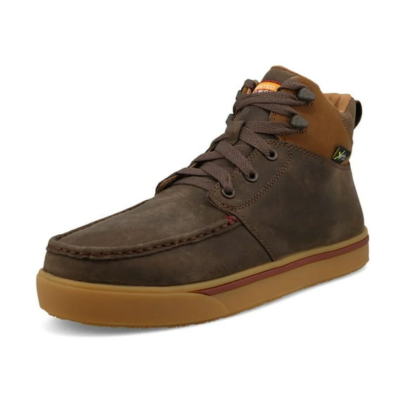 TWISTED X Adult Male 5in Work Kicks Shitake Shoes, Size: 12, Width: W