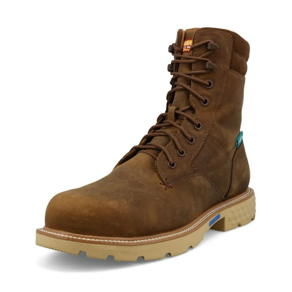 TWISTED X Adult Male 8in Inca Gold Work Boots, Size: 12, Width: W