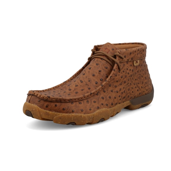 TWISTED X Men's Chukka Driving Cognac Moccasins, Size: 11, Width: M