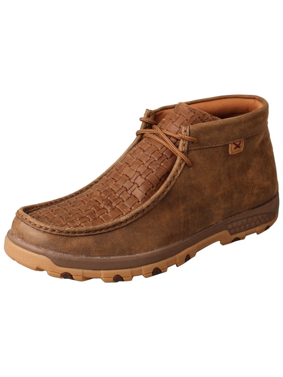 Adult Male Chukka Driving Moccasins Color: Bomber & Chocolate, Size: 8.5, Width: W