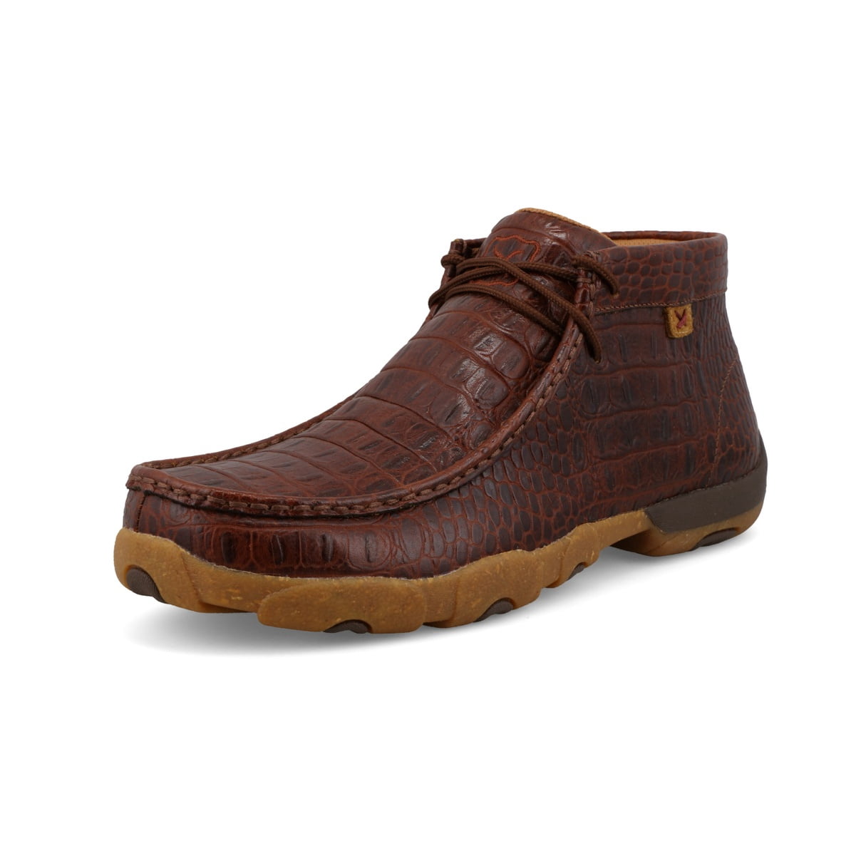 Twisted X Men's Chukka Driving Mocs – Genuine Leather Slip-Resistant Casual Boots 10 thumbnail image