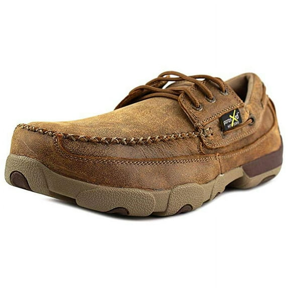 TWISTED X Adult Male Driving Moccasins, Color: Bomber, Size: 9.5, Width: W