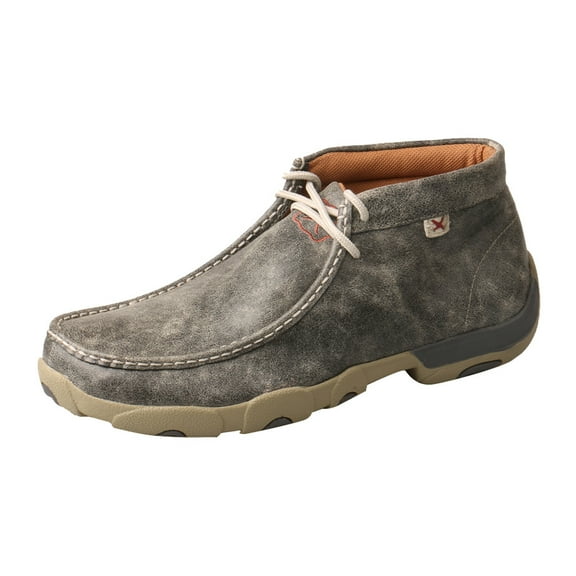 TWISTED X Adult Male Driving Moccasins, Color: Gray, Size: 11.5, Width: M