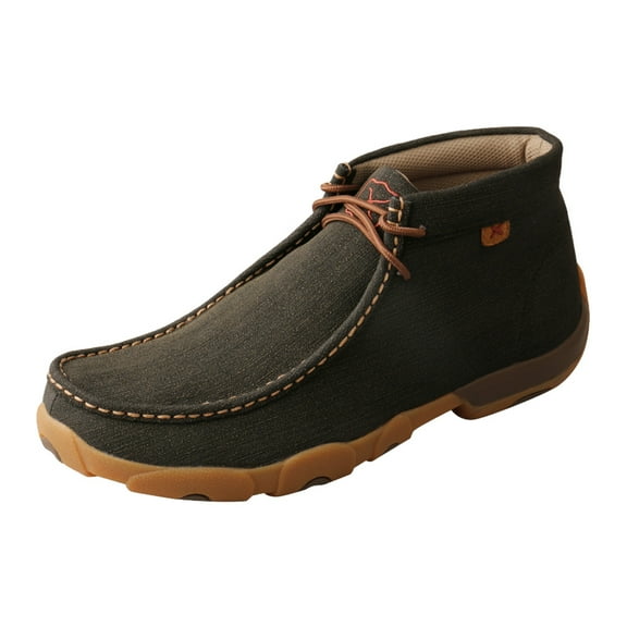 TWISTED X Men's Driving Moccasins, Color: Rubberized Brown, Size: 9.5, Width: W